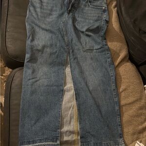 Express Blue High Low Denim Skirt